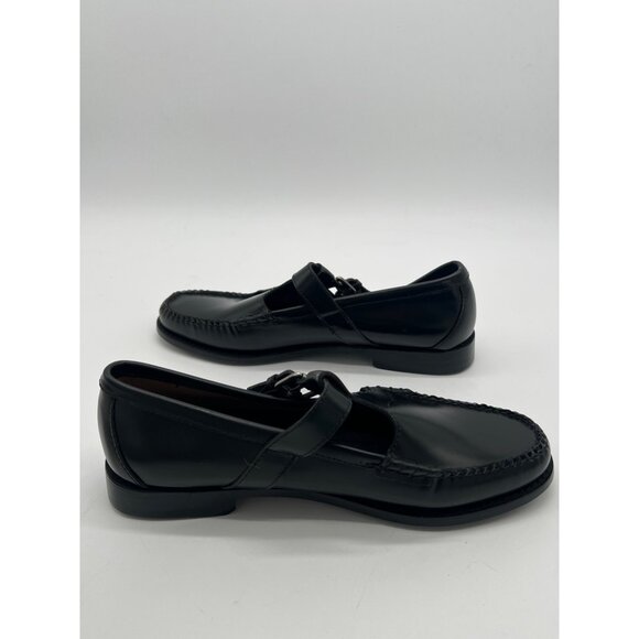 G.H. Bass Weejuns Womens Size 9 Black Leather Mary Jane Loafers With Buckle Clos - Picture 7 of 12